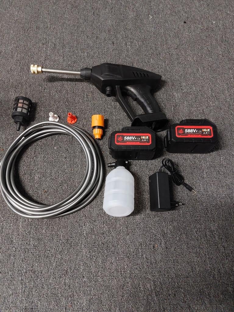 Draagbare Accu Hogedrukreiniger met 2 Accu's, Ophalen of Verzenden, Nieuw, Elektrisch, Onbekend