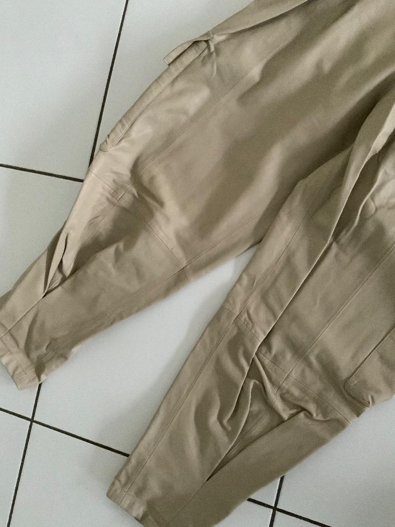 DNA leren broek, Maat 38/40 (M), DNA, Verzenden, Beige