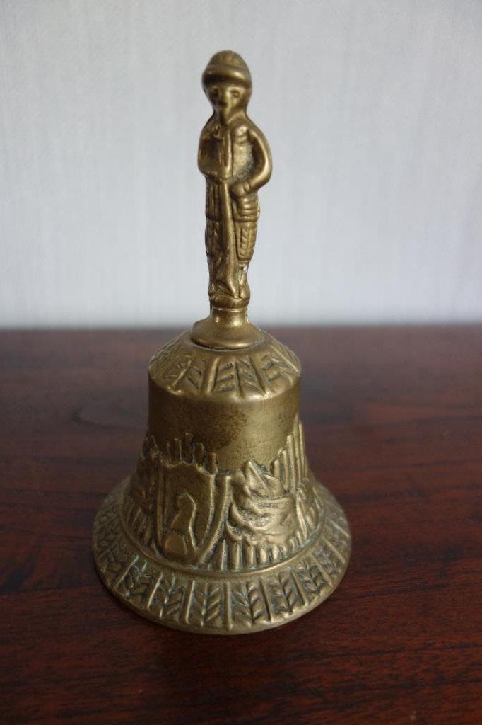 Koperen  tafelbel, Ophalen of Verzenden