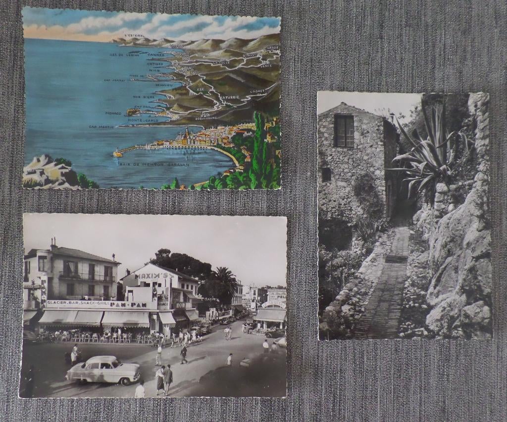 Ansichtkaarten Cote D'azur, Ophalen of Verzenden, 1940 tot 1960, Ongelopen, Frankrijk