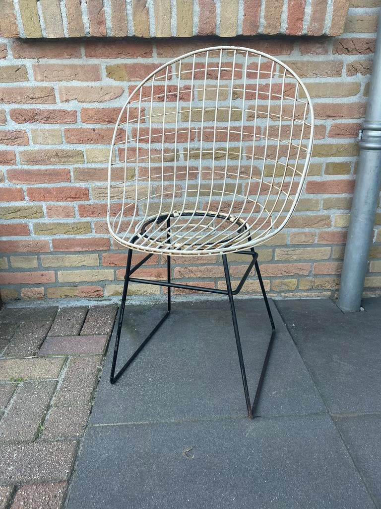 Draad stoel,cees braakman,pastoe,vintage stoel,stoel,ums, Gebruikt, Overige kleuren, Ophalen of Verzenden, Metaal