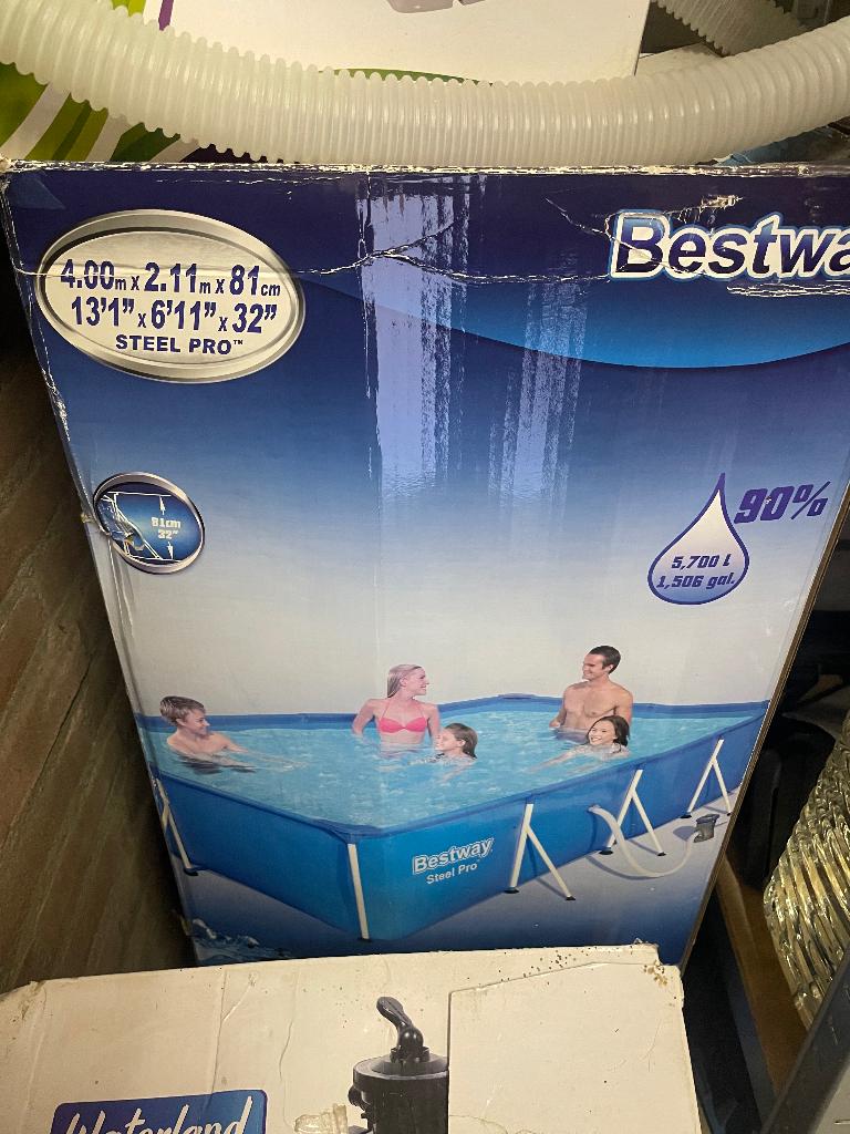 Zwembad met zandfilter en trapje set compleet, Ophalen, Gebruikt, 200 tot 300 cm, 80 tot 120 cm