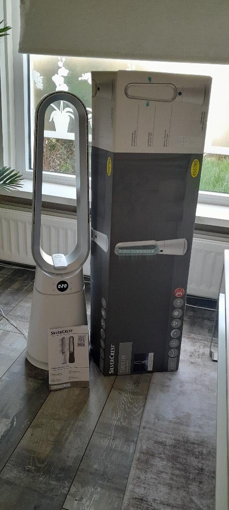 Bladloze vloer ventilator, Ophalen of Verzenden, Ventilator met afstandsbediening, Zo goed als nieuw, Vloerventilator