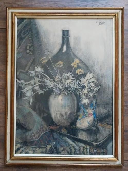 C.J. Dral (1914-1992) - Stilleven - 1952, Ophalen