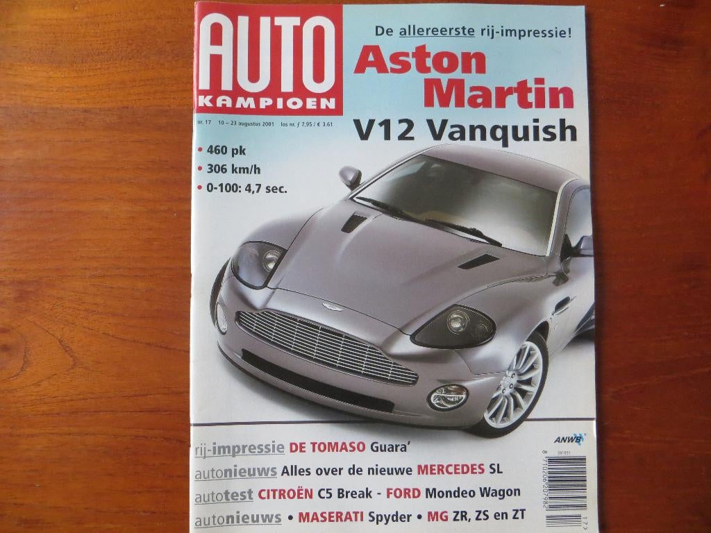 Autokampioen 17 2001 MG ZR, ZS, ZT, MB SL, De Tomaso Guara, Ophalen of Verzenden, Nieuw, Overige merken