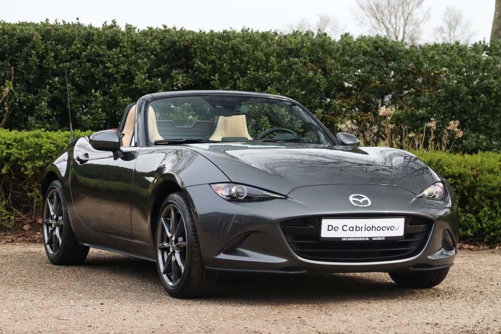 Mazda MX-5 ND 2.0l SkyActiv-G 160 GT-M Machine Gray Metallic, Parkeersensor, 1998 cc, Achterwielaandrijving, Gebruikt