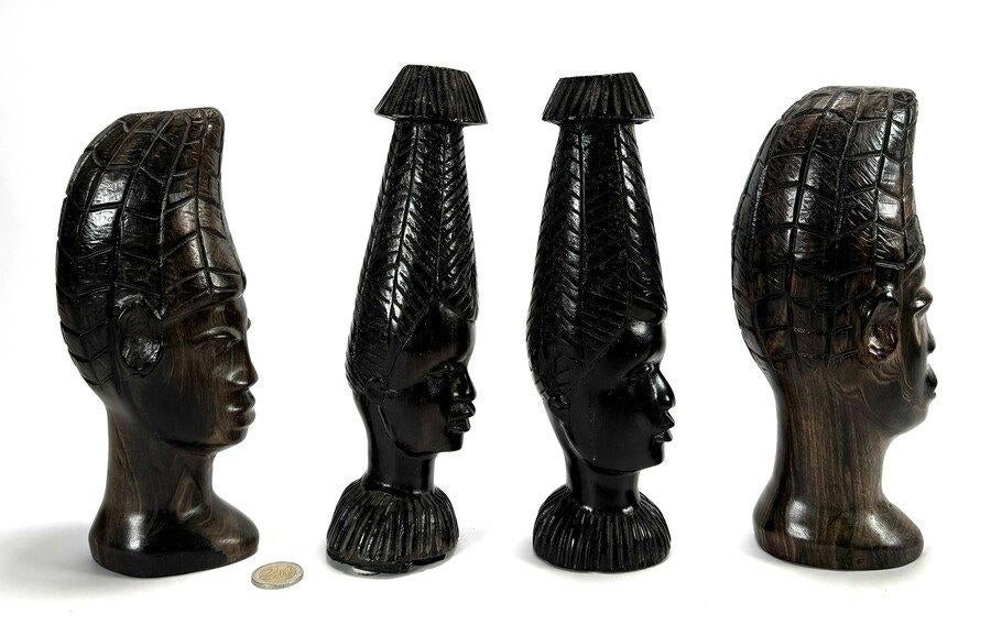 1406. Makonde beelden, Tanzania - Afrika, 20e eeuw, Ophalen of Verzenden