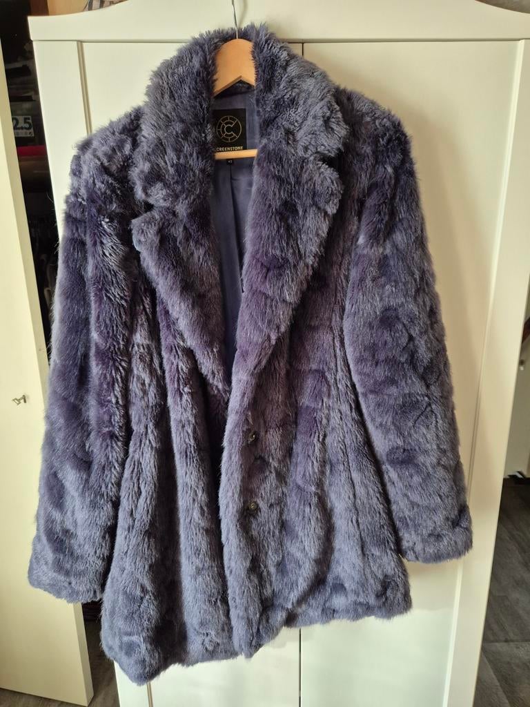 Winterjas, Kleding | Dames, Ophalen of Verzenden, Zo goed als nieuw, Maat 42/44 (L), Paars