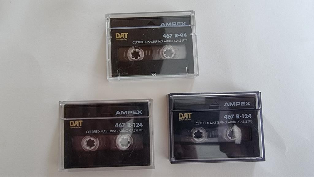 3 Ampex DAT tapes, Cd's en Dvd's, Cassettebandjes, Ophalen of Verzenden