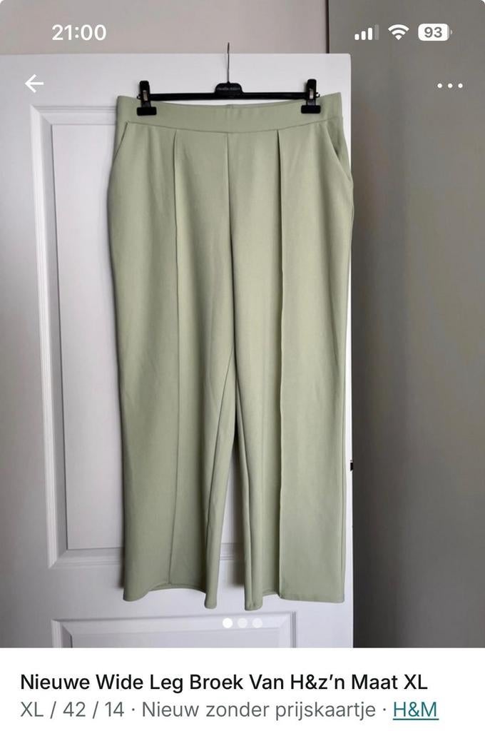 Mooie wijde broek H&m nieuwstaat, H&M, Maat 46/48 (XL) of groter, Ophalen of Verzenden, Zo goed als nieuw