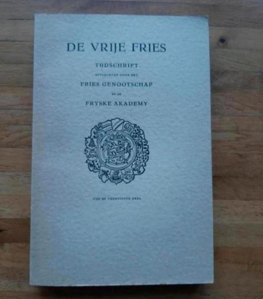 De vrije Fries deel 45 uit 1962
Geschiedenis informatief, Ophalen of Verzenden, Zo goed als nieuw