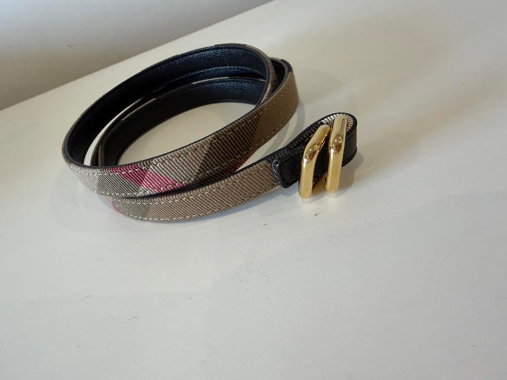 Burberry dames riem, Ophalen of Verzenden, Zo goed als nieuw, Zwart