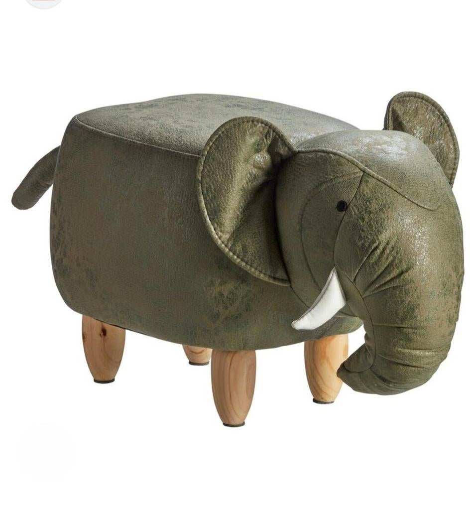 Olifanten poef, Ophalen, Hout