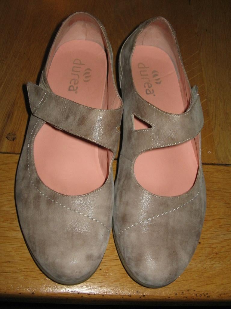 Durea beige schoen maat 7=41 wijdte H, Durea, Schoenen met lage hakken, Beige, Ophalen of Verzenden