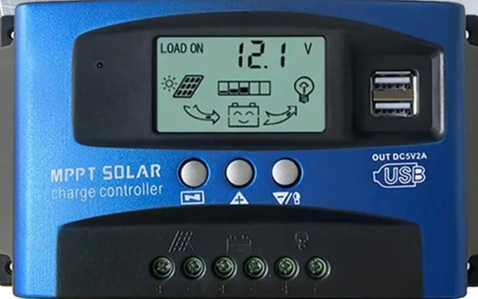 Laadregelaar zonnepanelen 12,24 volt type Mppt, Ophalen of Verzenden, Nieuw