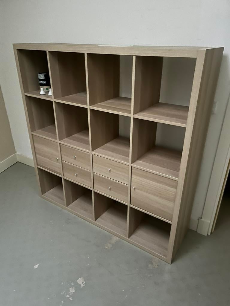 Ikea kallax kast 4x4, Ophalen, 100 tot 150 cm, Zo goed als nieuw, Minder dan 150 cm