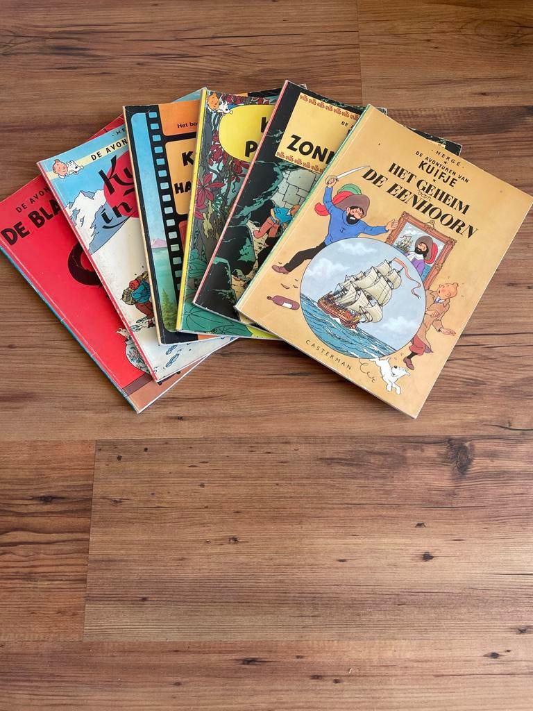 Set van 18 Kuifje strips, Meerdere stripboeken, Ophalen of Verzenden, Gelezen