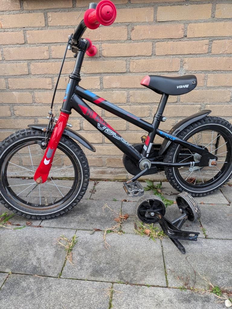 Kinderfiets Volare Thombike 16 inch met zijwieltjes, Zijwieltjes, Gebruikt, Minder dan 16 inch, Volare