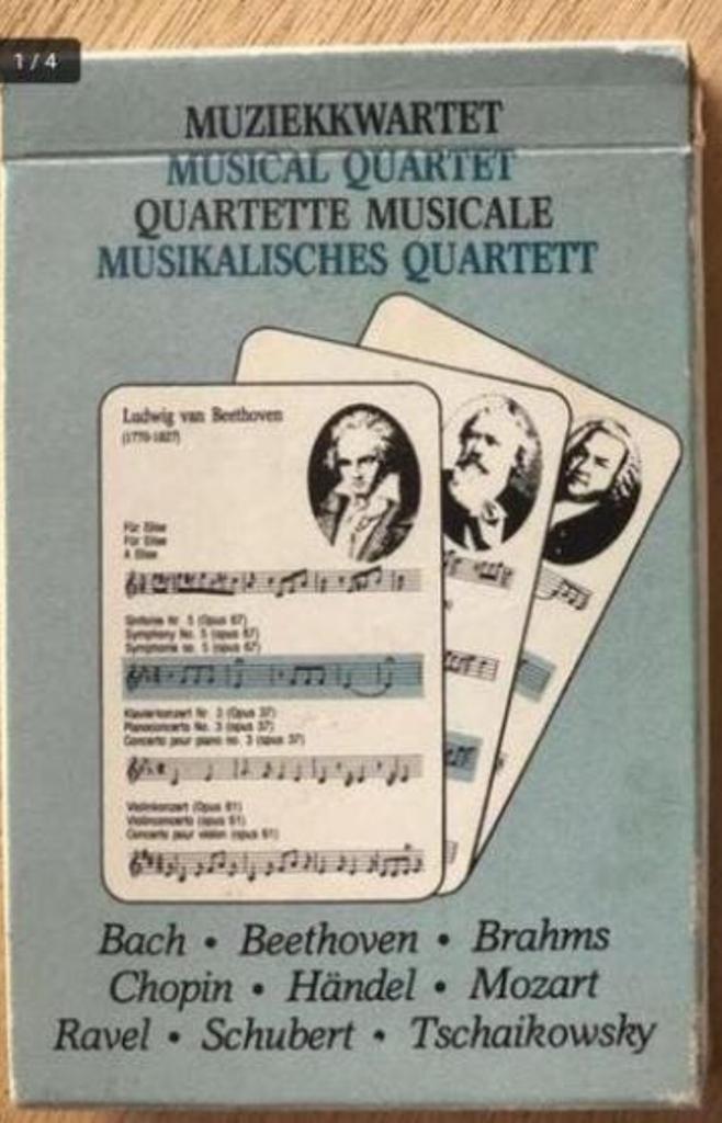 Muziekkwartet klassieke componisten - ZGAN, Ophalen of Verzenden, Zo goed als nieuw, Kwartet(ten)