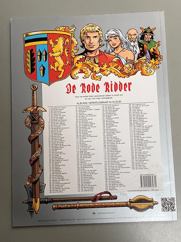 De Rode Ridder 236 - De zwarte Narcis , Boeken, Eén stripboek, Ophalen of Verzenden, Zo goed als nieuw