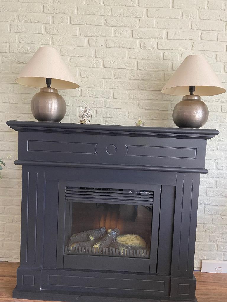 Schouw met elektrische kachel, Ophalen, Zo goed als nieuw