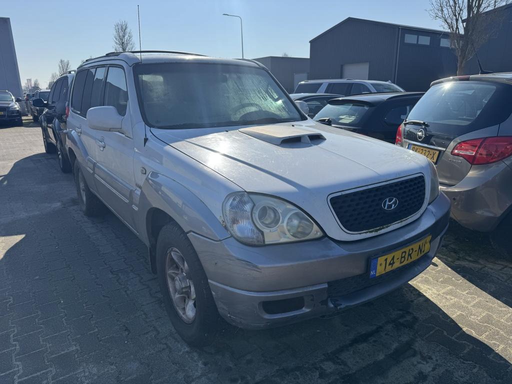 Hyundai Terracan 2.9 CRDI Diesel 2004 Grijs Kenteken Lang 4X, Auto's, 2902 cc, Gebruikt, 4 cilinders, 700 kg