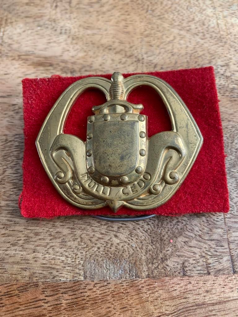 Nederlandsche infanterie enbleem, Ophalen of Verzenden, Nederland, Embleem of Badge