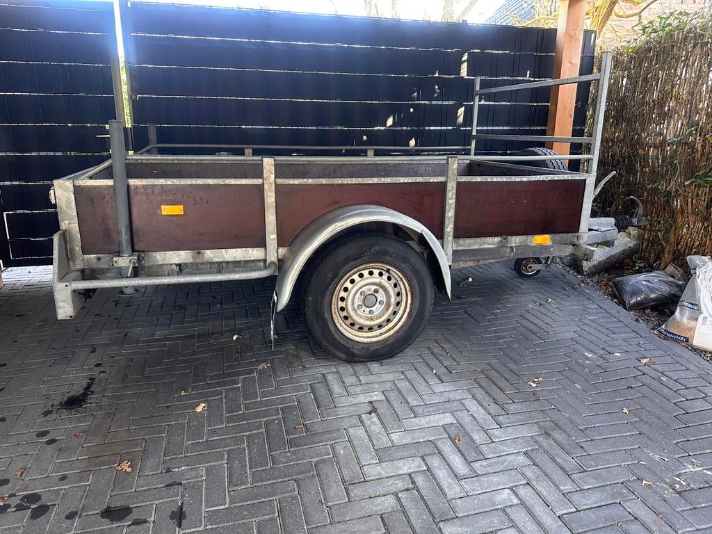 Enkelassige aanhager met kenteken i.z.g.st., Ophalen, Gebruikt