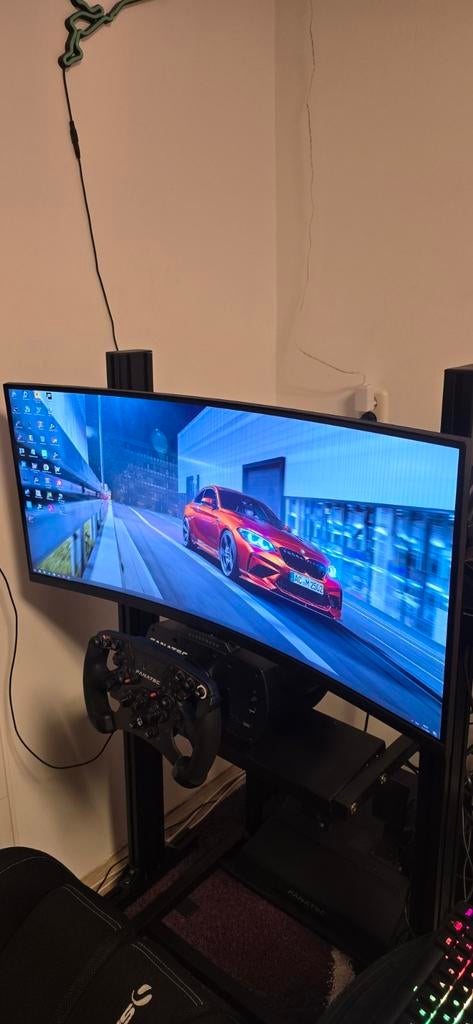 Gaming monitor 34 inch Curved Asus TUF, In hoogte verstelbaar, Zo goed als nieuw, HDMI, Ophalen