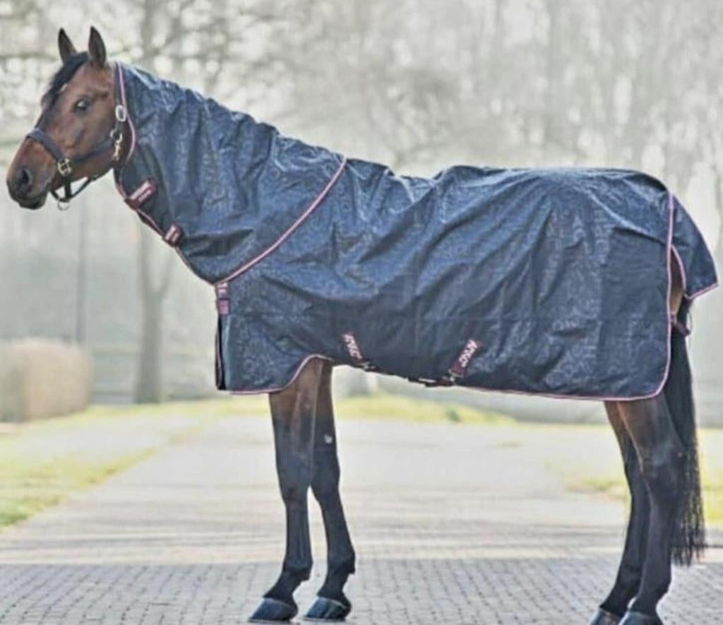 Horseware Amigo Hero regendeken Plus Hals, 0gr - 5'6, Dieren en Toebehoren, Afneembare hals, Ophalen of Verzenden, Zo goed als nieuw