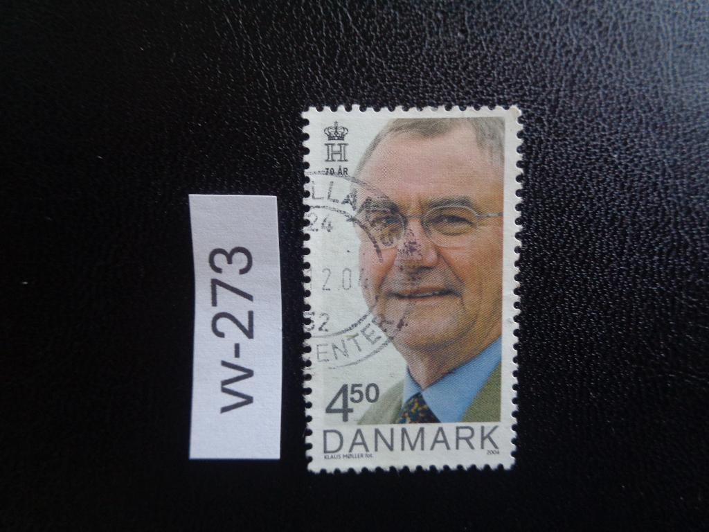 denemarken - 70ste verjaardag prins hendrik 2004 (vv-273), Postzegels en Munten, Ophalen of Verzenden, Denemarken, Gestempeld