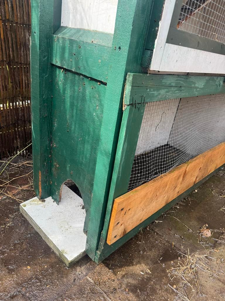 Gratis groot konijnenhok, Dieren en Toebehoren, Knaagdieren en Konijnen | Hokken en Kooien, Ophalen, 90 cm of meer, Hok, 110 cm of meer