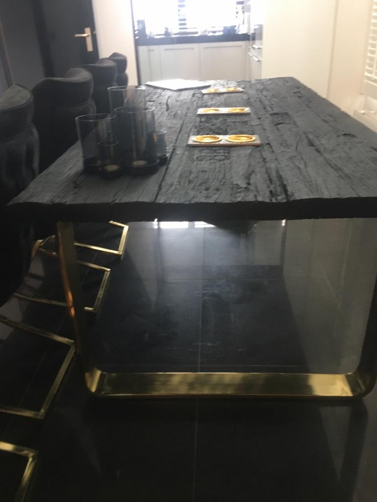 Eettafel van Merk Richmond 230x100 meter so goed als Nieuwe, Overige materialen, 200 cm of meer, Zo goed als nieuw, Vijf personen of meer