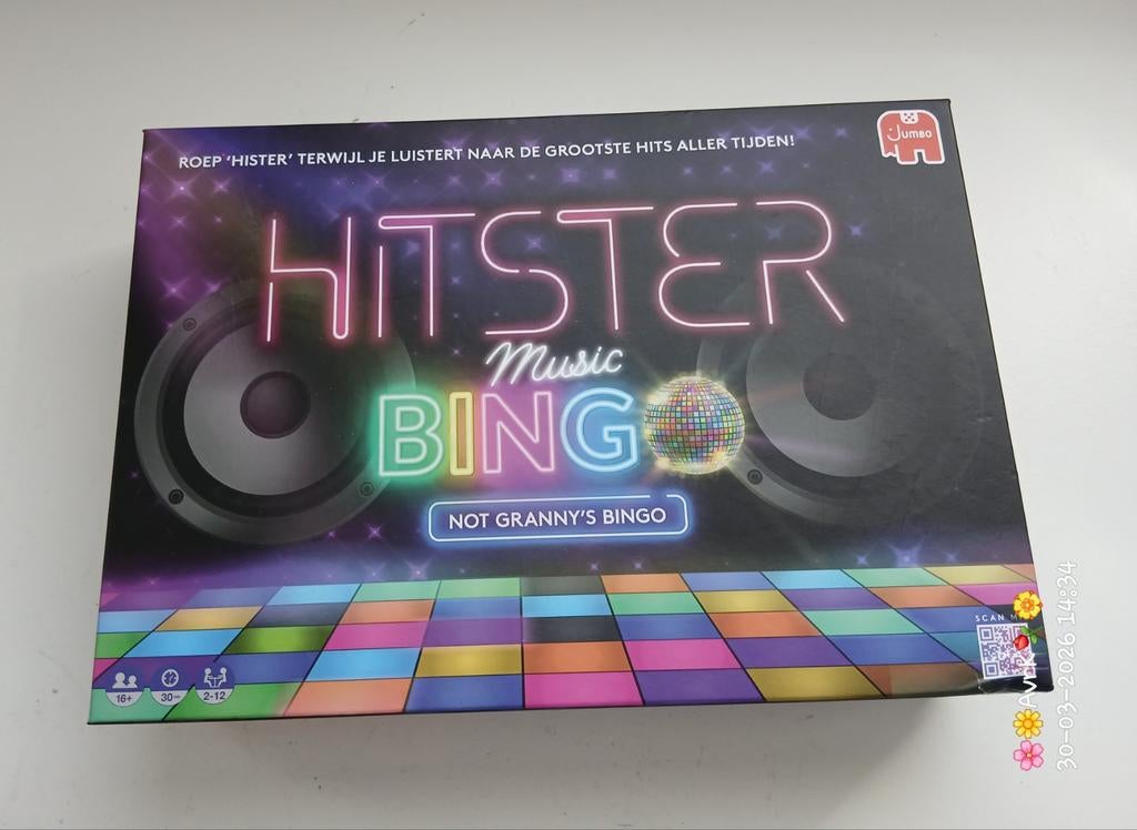 hitster bingo jumbo, Vijf spelers of meer, Verzenden, Zo goed als nieuw, Jumbo