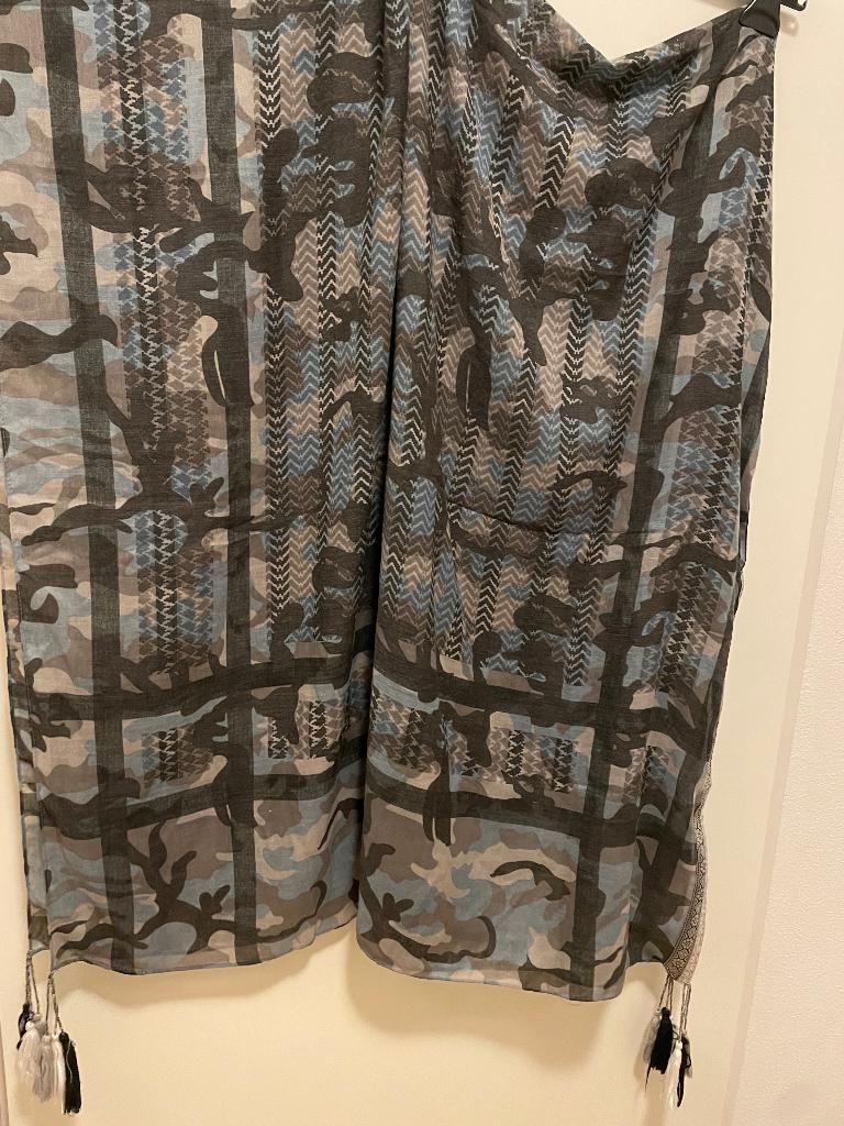 Romano sjaal met zilveren bies, Romano, Maat 46/48 (XL) of groter, Ophalen of Verzenden, Zo goed als nieuw