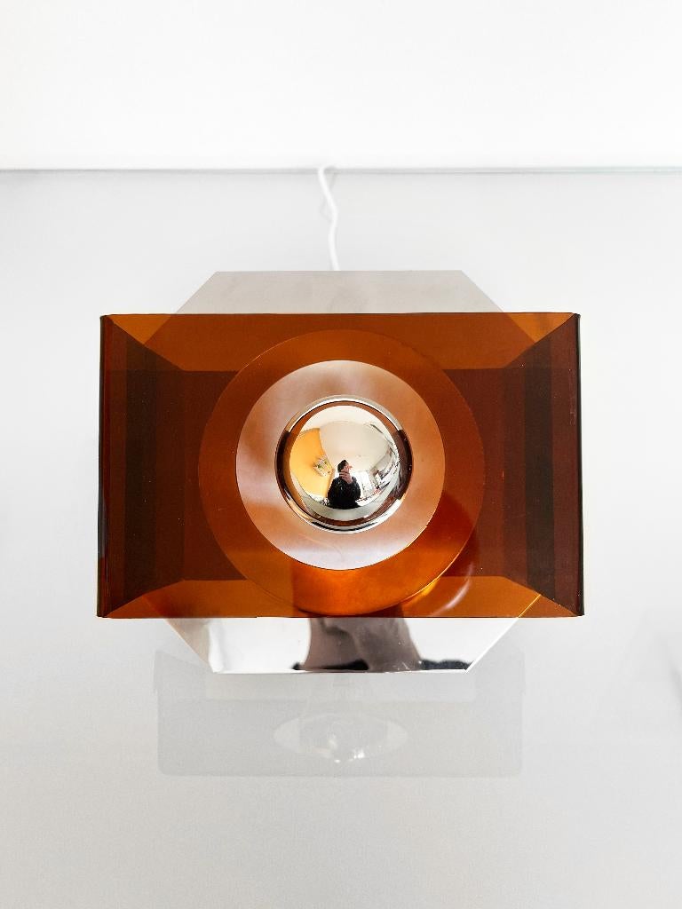 Vintage Dijkstra Space Age Plexiglas wandlamp, Huis en Inrichting, Lampen | Wandlampen, Ophalen of Verzenden, Gebruikt