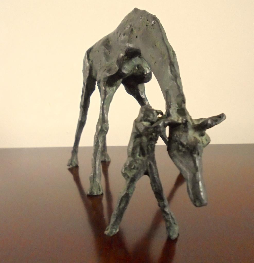 Dikkertje Dap van A.M.Schmidt.Brons beeld, groot in Artis!!!, Ophalen of Verzenden