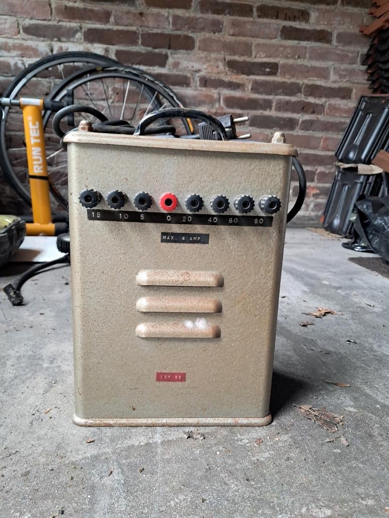 Vintage Variac Transformator - Regelbare Voeding, Ophalen