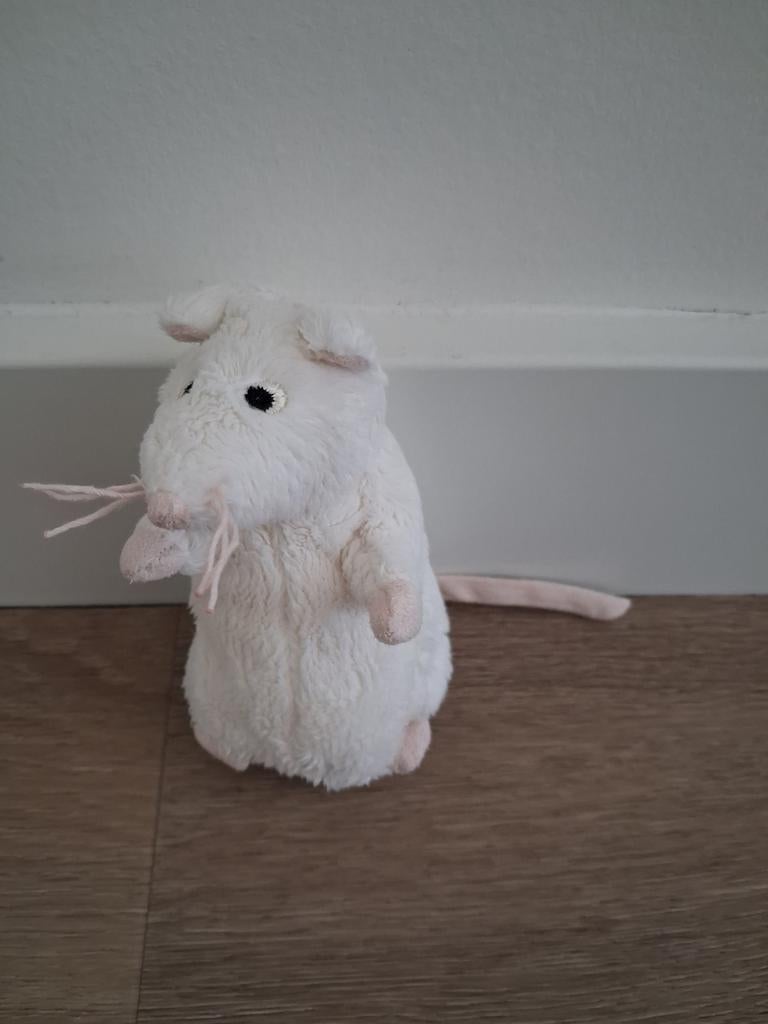 Knuffel muis Ikea Gosig Mus wit rat muisje L1185, Kinderen en Baby's, Speelgoed | Knuffels en Pluche, Zo goed als nieuw, Overige typen