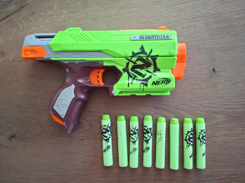 NERF Zombie Strike Sidestrike, Ophalen of Verzenden, Gebruikt