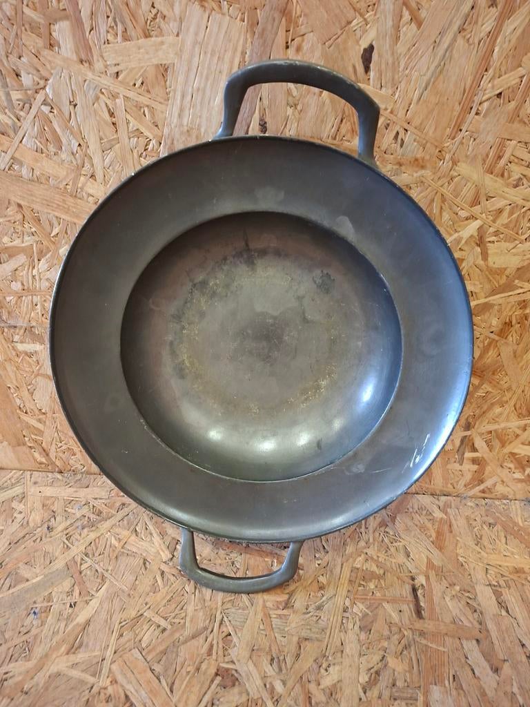 Vintage tinnen bord , schaal, Ophalen of Verzenden