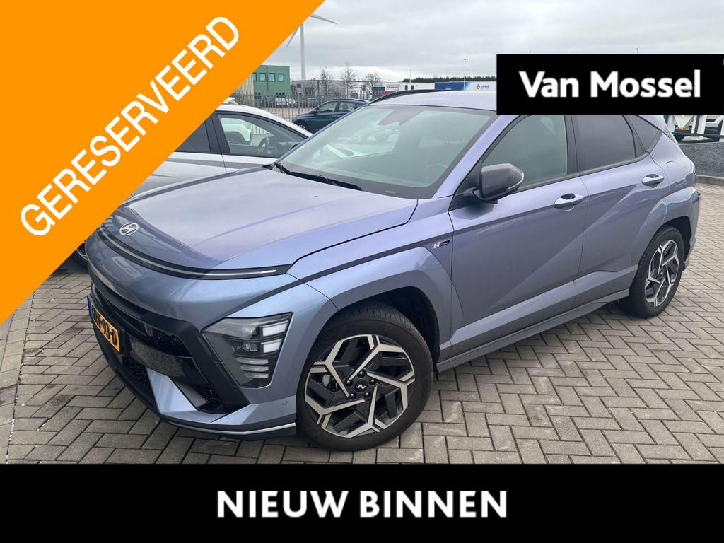 Hyundai Kona 1.6 GDI HEV N Line | Stoelverwarming | Stoelver, 12 maanden, Stof, Gebruikt, Blauw