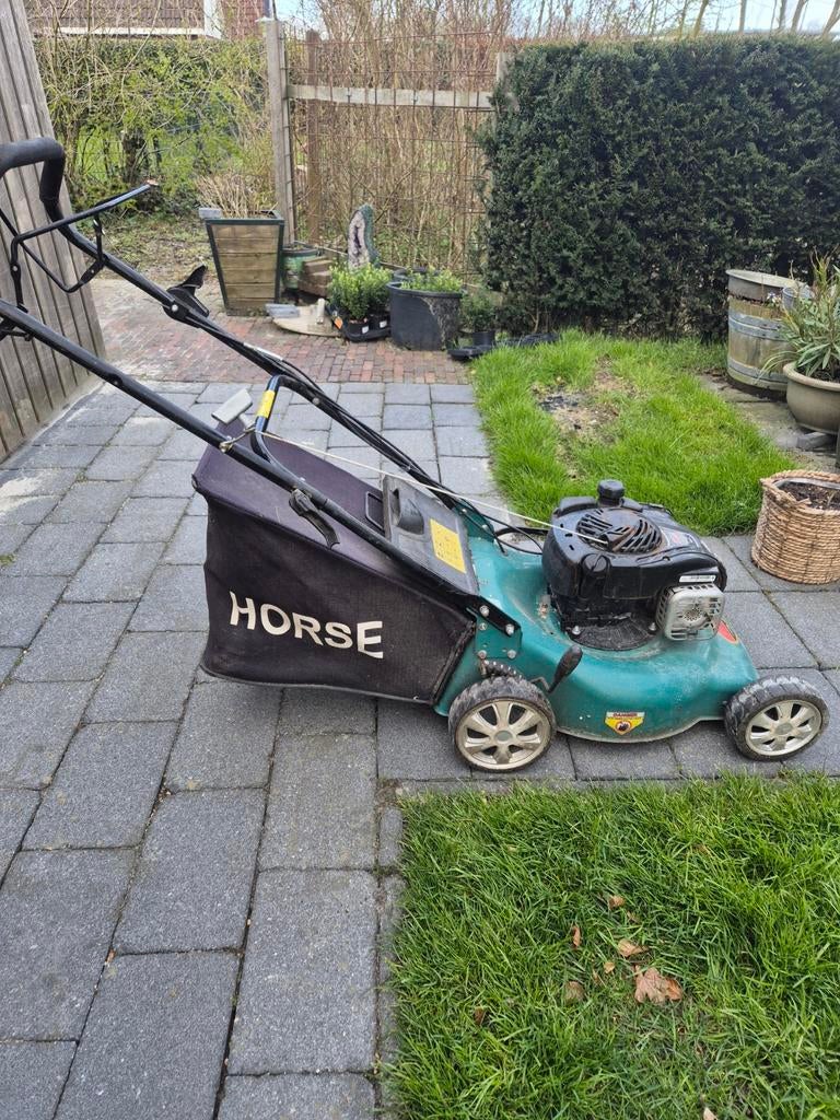 Motormaaier met B&S motor, Tuin en Terras, Ophalen of Verzenden, Gebruikt, 50 cm of meer