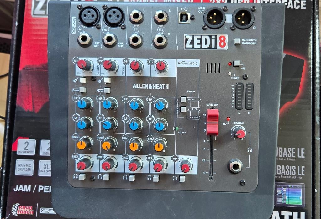 Allen&Heath ZEDi8. 8-kanaals mixer / 2x2 USB interface, Ophalen of Verzenden, Gebruikt, Audio