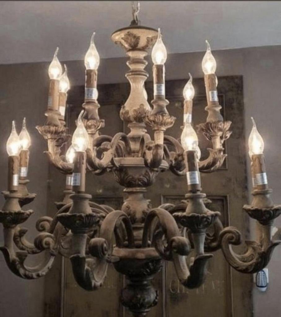 Prachtige rococo kroonluchter, Huis en Inrichting, Lampen | Kroonluchters, Ophalen of Verzenden