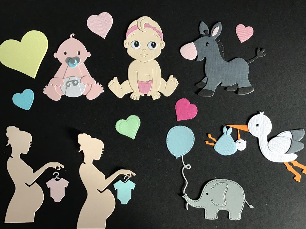 Stansjes babysetje 2,00€, Hobby en Vrije tijd, Kaarten | Zelf maken, Verzenden, Zo goed als nieuw, Overige thema's, Overige typen