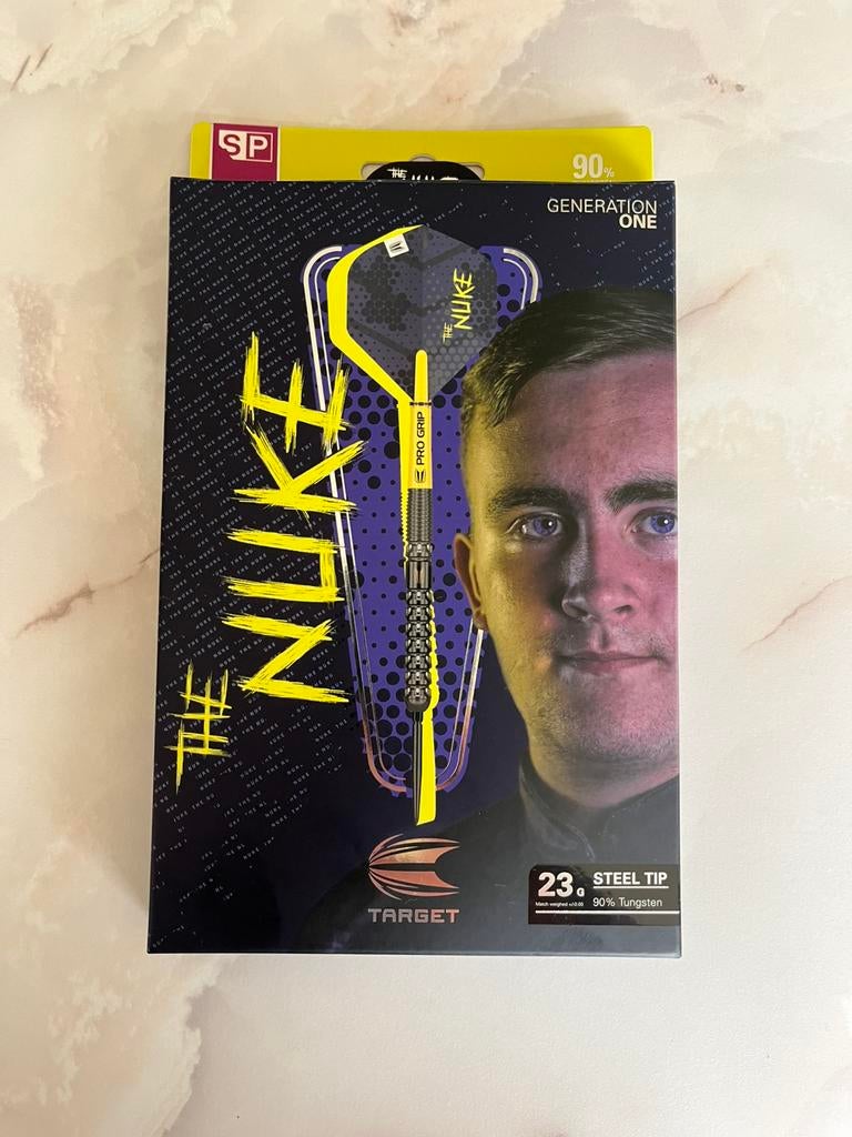 Target Luke Littler G1 23 Gram., Ophalen of Verzenden, Zo goed als nieuw, Pijlen