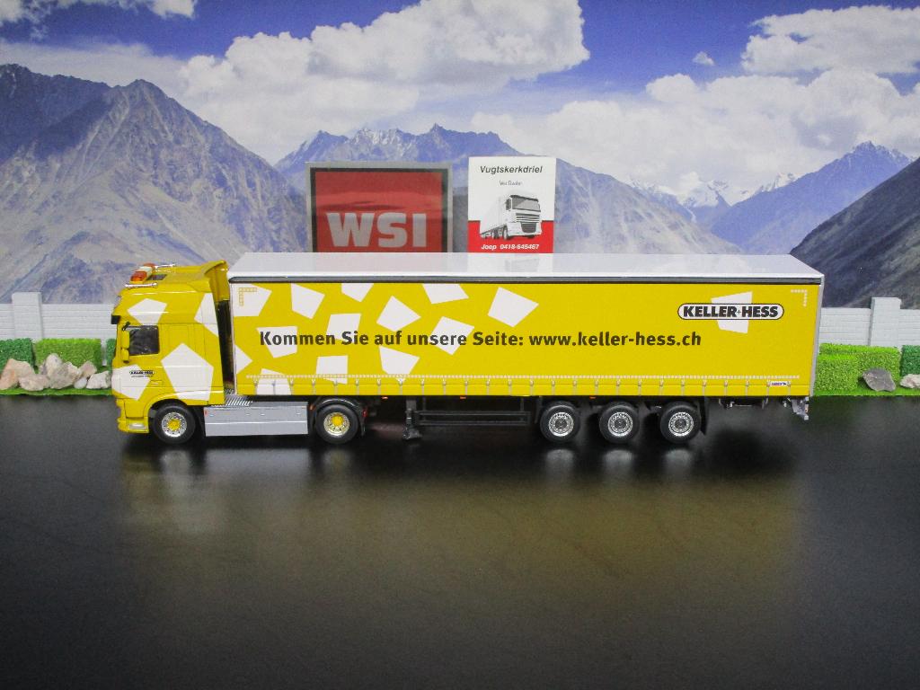 Wsi 01-1653 Daf XF ssc , Keller + Hess, Hobby en Vrije tijd, Ophalen, Zo goed als nieuw, Bus of Vrachtwagen, Wsi