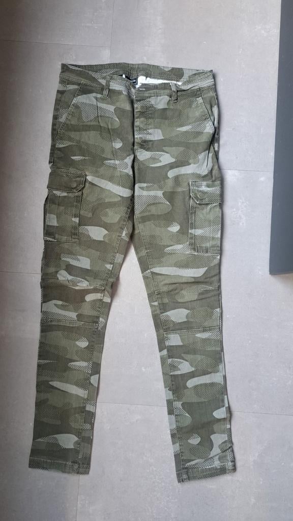 Bonprix Rainbow Cargo Broek Maat 48 Camouflage Groen, Maat 48/50 (M), Bonprix, Ophalen of Verzenden, Zo goed als nieuw
