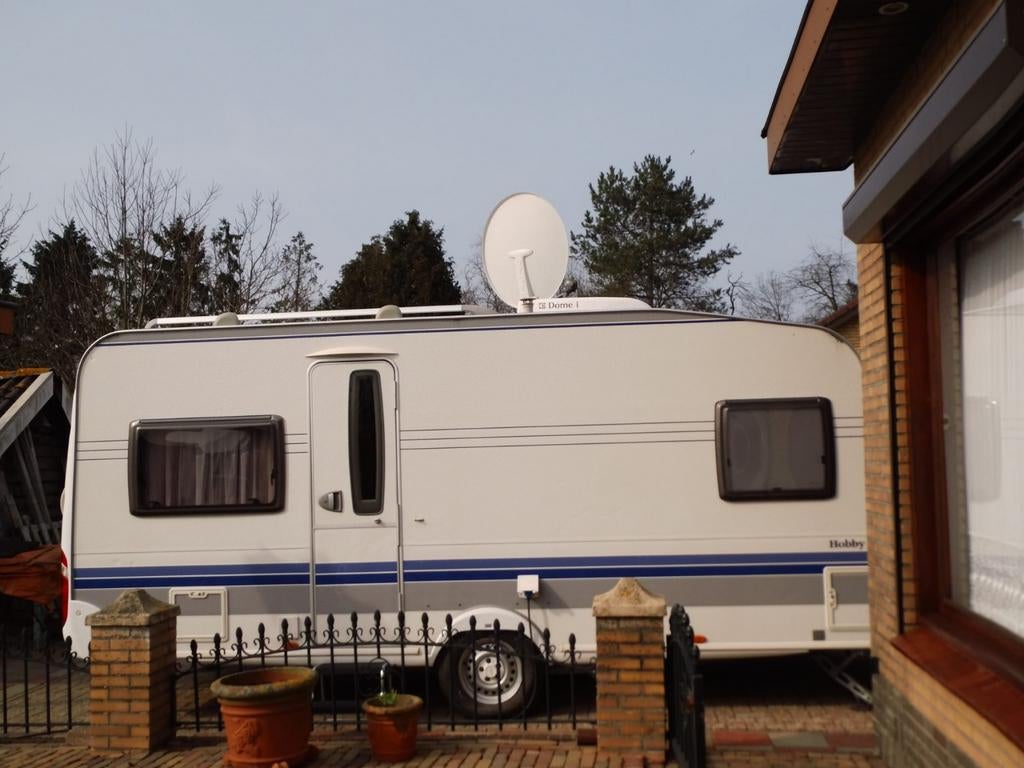 Te koop! Hobby caravan Excellent 495 uit 2008., Caravans en Kamperen, Rondzit, Hobby, Frans bed, Particulier